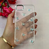 قاب گوشی iPhone 7 - iPhone 8 - iPhone SE 2020 - iPhone SE 2022 آیفون لاکچری شفاف شاین رزینی لنز کرومی طرح پروانه کیوت کد 116035