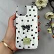 قاب گوشی iPhone 13 - iPhone 14 آیفون اورجینال فانتزی براش لیزری لاکچری Hard طرح پاپیون برجسته کیوت کد 116089