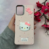 قاب گوشی Galaxy A06 سامسونگ لدرکیس عروسکی فانتزی سیلیکونی برجسته طرح چرمی کیتی Kitty صورتی کد 116406