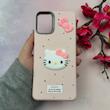 قاب گوشی Galaxy A06 سامسونگ لدرکیس عروسکی فانتزی سیلیکونی برجسته طرح چرمی کیتی Kitty صورتی کد 116406