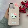 قاب گوشی Galaxy A21S سامسونگ لدرکیس عروسکی فانتزی سیلیکونی برجسته طرح چرمی کیتی Kitty صورتی کد 116425