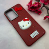 قاب گوشی Galaxy A26 سامسونگ لدرکیس عروسکی فانتزی سیلیکونی برجسته طرح چرمی کیتی Kitty قرمز کد 116428