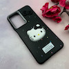 قاب گوشی Galaxy A26 سامسونگ لدرکیس عروسکی فانتزی سیلیکونی برجسته طرح چرمی کیتی Kitty مشکی کد 116429