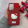 قاب گوشی Galaxy A36 سامسونگ لدرکیس عروسکی فانتزی سیلیکونی برجسته طرح چرمی کیتی Kitty قرمز کد 116434