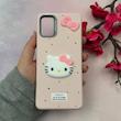 قاب گوشی Galaxy A51 سامسونگ لدرکیس عروسکی فانتزی سیلیکونی برجسته طرح چرمی کیتی Kitty صورتی کد 116438
