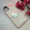 قاب گوشی Galaxy A51 سامسونگ لدرکیس عروسکی فانتزی سیلیکونی برجسته طرح چرمی کیتی Kitty صورتی کد 116438