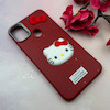 قاب گوشی Galaxy A11 - M11 سامسونگ لدرکیس عروسکی فانتزی سیلیکونی برجسته طرح چرمی کیتی Kitty قرمز کد 116452