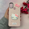 قاب گوشی Galaxy A11 - M11 سامسونگ لدرکیس عروسکی فانتزی سیلیکونی برجسته طرح چرمی کیتی Kitty صورتی کد 116455