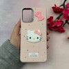 قاب گوشی Galaxy A12 - M12 سامسونگ لدرکیس عروسکی فانتزی سیلیکونی برجسته طرح چرمی کیتی Kitty صورتی کد 116456