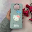 قاب گوشی Poco X3 NFC - Poco X3 Pro شیائومی لدرکیس عروسکی فانتزی سیلیکونی برجسته طرح چرمی کیتی Kitty آبی کد 116488