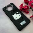 قاب گوشی Poco X3 NFC - Poco X3 Pro شیائومی لدرکیس عروسکی فانتزی سیلیکونی برجسته طرح چرمی کیتی Kitty مشکی کد 116490