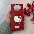 قاب گوشی Poco X3 NFC - Poco X3 Pro شیائومی لدرکیس عروسکی فانتزی سیلیکونی برجسته طرح چرمی کیتی Kitty قرمز کد 116491