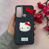 قاب گوشی Redmi Note 8 - Redmi Note 8 2021 شیائومی لدرکیس عروسکی فانتزی سیلیکونی برجسته طرح چرمی کیتی Kitty سرمه ای کد 116502