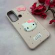 قاب گوشی Redmi Note 8 - Redmi Note 8 2021 شیائومی لدرکیس عروسکی فانتزی سیلیکونی برجسته طرح چرمی کیتی Kitty صورتی کد 116503