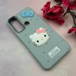 قاب گوشی Redmi Note 8 - Redmi Note 8 2021 شیائومی لدرکیس عروسکی فانتزی سیلیکونی برجسته طرح چرمی کیتی Kitty آبی کد 116504