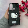 قاب گوشی Redmi Note 8 - Redmi Note 8 2021 شیائومی لدرکیس عروسکی فانتزی سیلیکونی برجسته طرح چرمی کیتی Kitty مشکی کد 116505