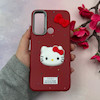 قاب گوشی Redmi Note 8 - Redmi Note 8 2021 شیائومی لدرکیس عروسکی فانتزی سیلیکونی برجسته طرح چرمی کیتی Kitty قرمز کد 116506