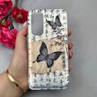 قاب گوشی Galaxy S23 FE سامسونگ اورجینال فانتزی براش لیزری لاکچری Hard طرح پروانه کیوت کد 115970