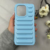 قاب گوشی Redmi Note 13 4G شیائومی پافر ژله ای ضدضربه ایربگ دار کپسولی شفاف آبی کد 116524