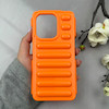 قاب گوشی Redmi Note 13 4G شیائومی پافر ژله ای ضدضربه ایربگ دار کپسولی شفاف نارنجی کد 116525