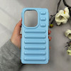 قاب گوشی Redmi Note 13 Pro 4G - Poco M6 Pro 4G - Redmi Note 14S شیائومی پافر ژله ای ضدضربه ایربگ دار کپسولی شفاف آبی کد 116532