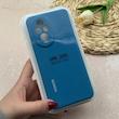 قاب گوشی Honor 200 آنر سیلیکونی اورجینال پاک کنی درجه یک زیربسته محافظ لنزدار آبی کد 118474