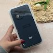 قاب گوشی Poco F7 Pro شیائومی سیلیکونی اورجینال پاک کنی درجه یک زیربسته محافظ لنزدار سرمه ای کد 118552