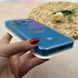 قاب گوشی Poco F7 Pro شیائومی سیلیکونی اورجینال پاک کنی درجه یک زیربسته محافظ لنزدار آبی کد 118559