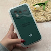 قاب گوشی Poco F7 Pro شیائومی سیلیکونی اورجینال پاک کنی درجه یک زیربسته محافظ لنزدار سبز تیره کد 118562