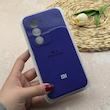 قاب گوشی Redmi 15 5G شیائومی سیلیکونی اورجینال پاک کنی درجه یک زیربسته محافظ لنزدار بنفش تیره کد 118595