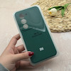 قاب گوشی Redmi 15 5G شیائومی سیلیکونی اورجینال پاک کنی درجه یک زیربسته محافظ لنزدار سبز تیره کد 118597