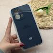 قاب گوشی Redmi 15C - Poco C85 شیائومی سیلیکونی اورجینال پاک کنی درجه یک زیربسته محافظ لنزدار سرمه ای کد 118602