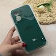 قاب گوشی Redmi 15C - Poco C85 شیائومی سیلیکونی اورجینال پاک کنی درجه یک زیربسته محافظ لنزدار سبز تیره کد 118612