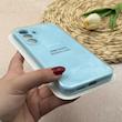 قاب گوشی Galaxy S25 FE سامسونگ سیلیکونی اورجینال پاک کنی درجه یک زیربسته محافظ لنزدار آبی کد 118623