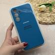 قاب گوشی Galaxy S25 FE سامسونگ سیلیکونی اورجینال پاک کنی درجه یک زیربسته محافظ لنزدار آبی کد 118633