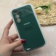 قاب گوشی Galaxy S25 FE سامسونگ سیلیکونی اورجینال پاک کنی درجه یک زیربسته محافظ لنزدار سبز تیره کد 118637