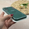 قاب گوشی Galaxy S25 FE سامسونگ سیلیکونی اورجینال پاک کنی درجه یک زیربسته محافظ لنزدار سبز تیره کد 118637