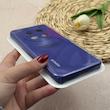 قاب گوشی Honor X9C آنر سیلیکونی اورجینال پاک کنی درجه یک زیربسته محافظ لنزدار بنفش تیره کد 118705