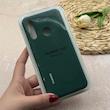 قاب گوشی Huawei Y6P هواوی سیلیکونی اورجینال پاک کنی درجه یک زیربسته محافظ لنزدار سبز تیره کد 118711