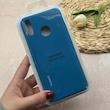 قاب گوشی Huawei Y9 2019 هوآوی سیلیکونی اورجینال پاک کنی درجه یک زیربسته محافظ لنزدار آبی کد 118738