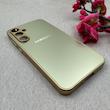 قاب گوشی Galaxy A55 سامسونگ PVD ضد خش پشت گلس Hard شیشه ای محافظ لنز دار طلایی کد 118927