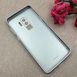قاب گوشی Galaxy S9 Plus سامسونگ PVD ضد خش پشت گلس Hard شیشه ای محافظ لنز دار نقره ای کد 118935