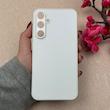 قاب گوشی Galaxy S23 FE سامسونگ PVD ضد خش پشت گلس Hard شیشه ای محافظ لنز دار سفید کد 118943