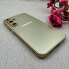 قاب گوشی Galaxy S23 FE سامسونگ PVD ضد خش پشت گلس Hard شیشه ای محافظ لنز دار طلایی کد 118946