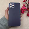 قاب گوشی iPhone 12 Pro Max آیفون PVD ضد خش پشت گلس Hard شیشه ای محافظ لنز دار بنفش کد 118953