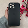 قاب گوشی iPhone 15 Pro Max آیفون PVD ضد خش پشت گلس Hard شیشه ای محافظ لنز دار مشکی کد 118956