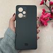 قاب گوشی Redmi Note 12 Pro 5G شیائومی PVD ضد خش پشت گلس Hard شیشه ای محافظ لنز دار مشکی کد 118987