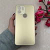 قاب گوشی Redmi A1 Plus - Redmi A2 Plus - Poco C50 شیائومی PVD ضد خش پشت گلس Hard شیشه ای محافظ لنز دار طلایی کد 119002