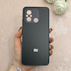 قاب گوشی Redmi 12C - Poco C55 - Redmi 11A شیائومی PVD ضد خش پشت گلس Hard شیشه ای محافظ لنز دار مشکی کد 113117