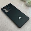 قاب گوشی Redmi Note 13 5G شیائومی PVD ضد خش پشت گلس Hard شیشه ای محافظ لنز دار مشکی کد 113118